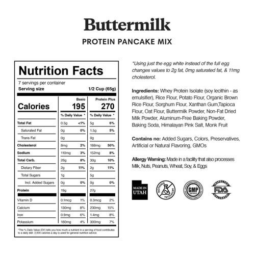 buttermilk protein pancake waffle mix 203699