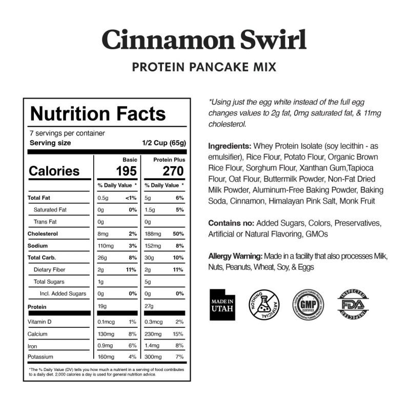 cinnamon swirl protein pancake waffle mix 130228