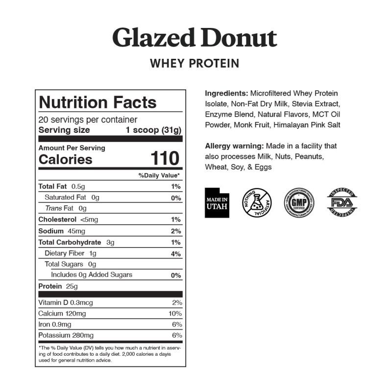 glazed donut protein powder 116964