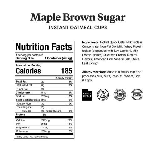 protein oatmeal quick cups single samples 685148